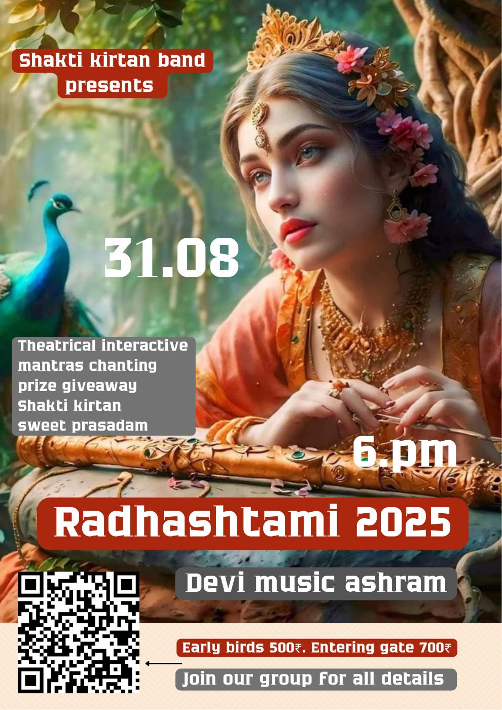 Event image for Radhashtami Festival at Devi Music Ashram. Tapovan. Rishikesh